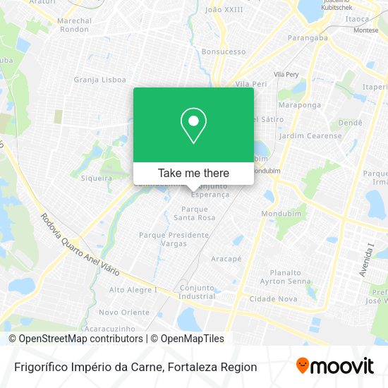 Frigorífico Império da Carne map