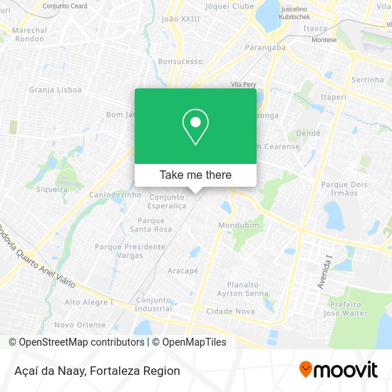 Açaí da Naay map