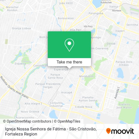 Igreja Nossa Senhora de Fátima - São Cristovão map