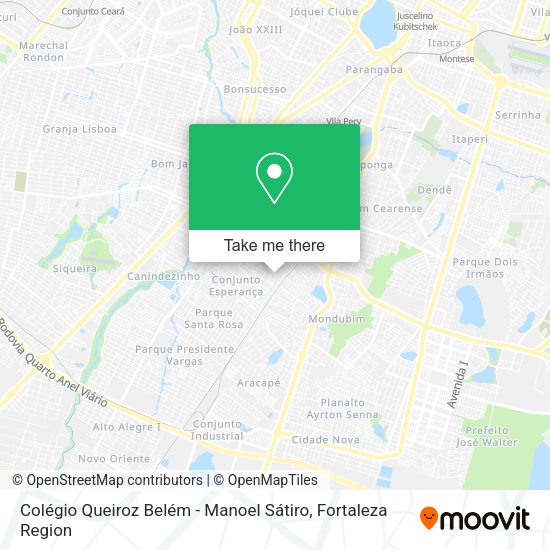 Colégio Queiroz Belém - Manoel Sátiro map
