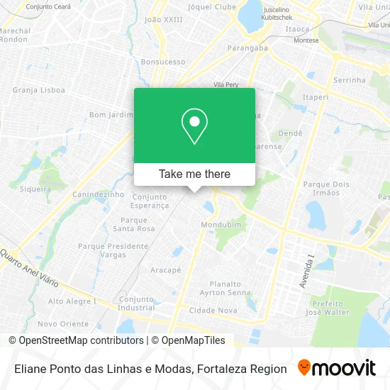 Eliane Ponto das Linhas e Modas map