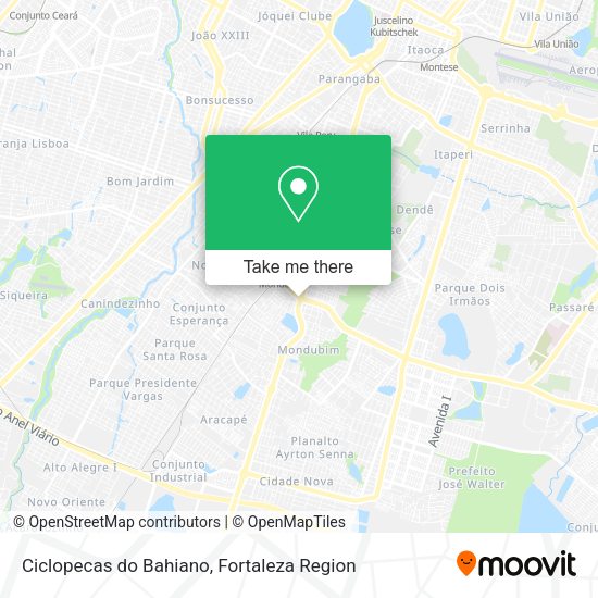 Ciclopecas do Bahiano map