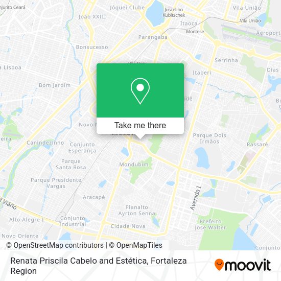 Renata Priscila Cabelo and Estética map