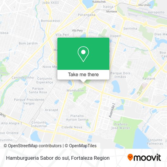 Hamburgueria Sabor do sul map