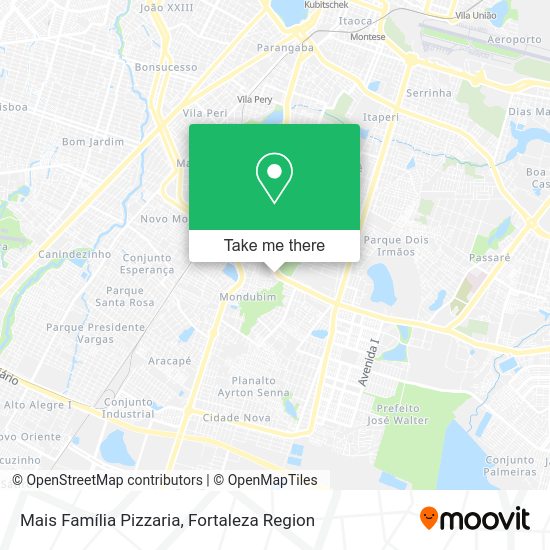 Mais Família Pizzaria map