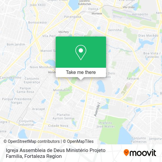 Igreja Assembleia de Deus Ministério Projeto Familia map