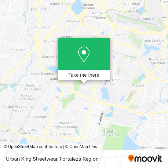 Urban King Streetwear map