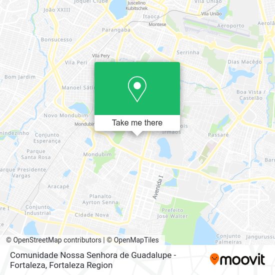 Comunidade Nossa Senhora de Guadalupe - Fortaleza map