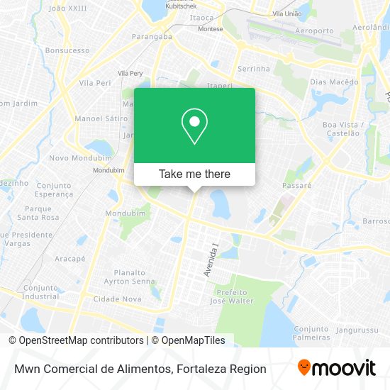 Mwn Comercial de Alimentos map