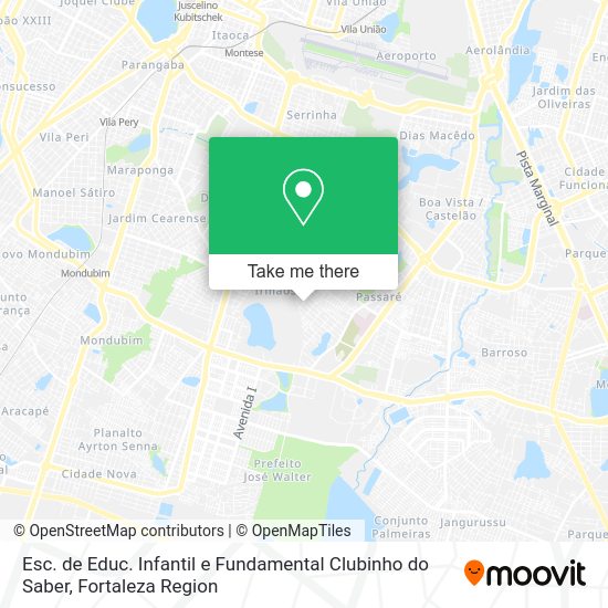 Esc. de Educ. Infantil e Fundamental Clubinho do Saber map