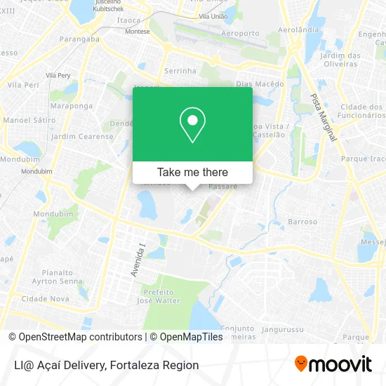 Ll@ Açaí Delivery map