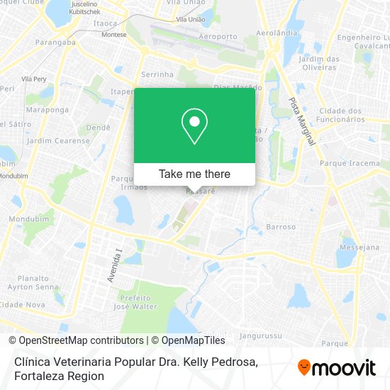 Clínica Veterinaria Popular Dra. Kelly Pedrosa map