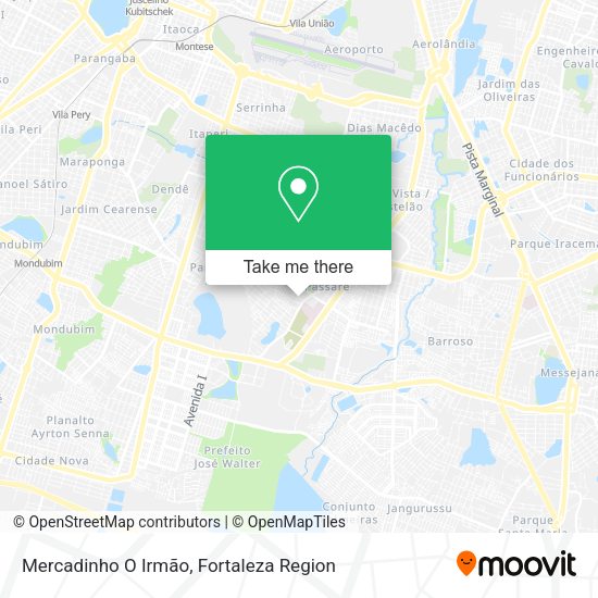 Mercadinho O Irmão map