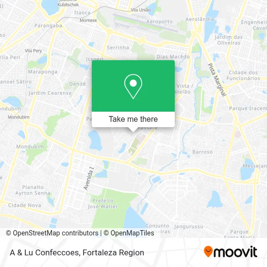 A & Lu Confeccoes map