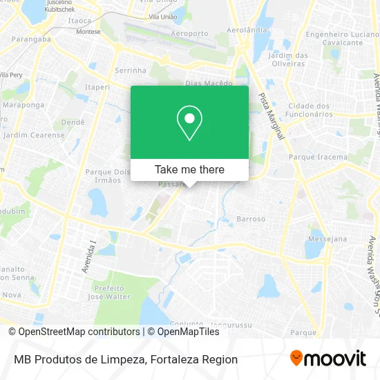 MB Produtos de Limpeza map