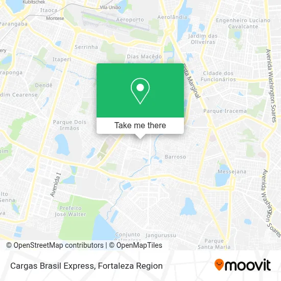 Cargas Brasil Express map