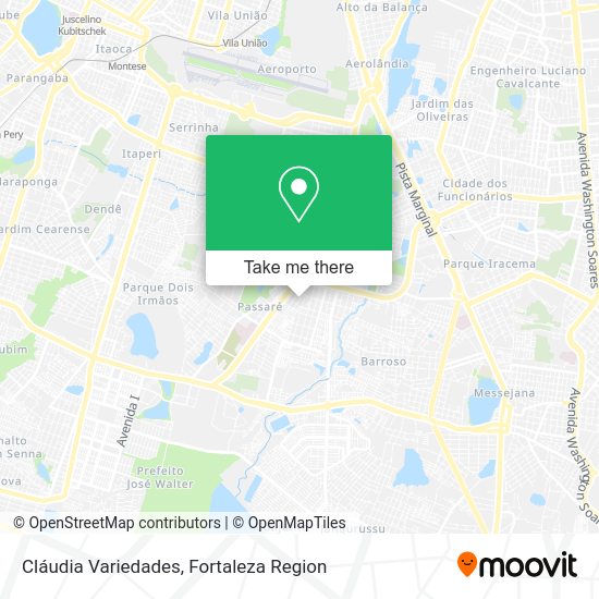 Cláudia Variedades map