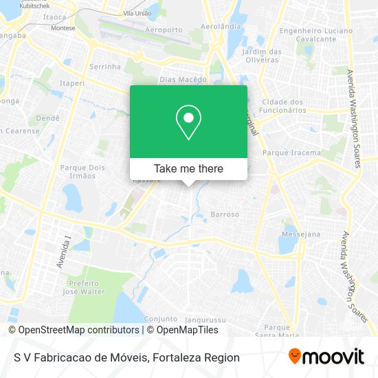 S V Fabricacao de Móveis map