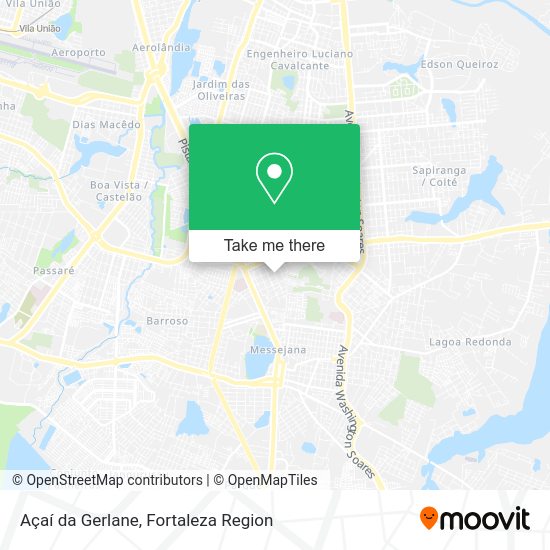 Açaí da Gerlane map