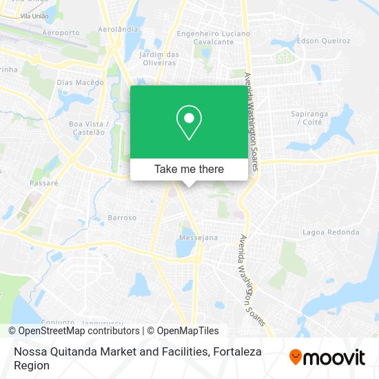 Nossa Quitanda Market and Facilities map