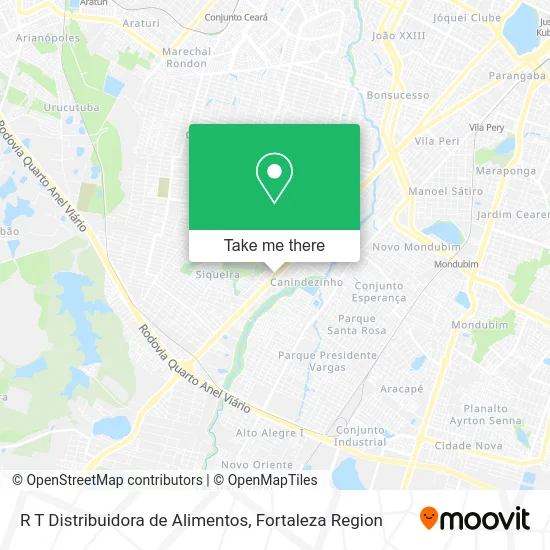 R T Distribuidora de Alimentos map