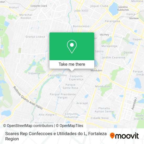Soares Rep Confeccoes e Utilidades do L map