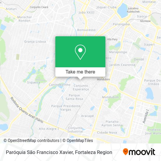 Paróquia São Francisco Xavier map