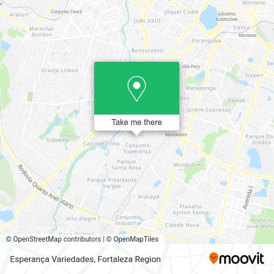 Esperança Variedades map