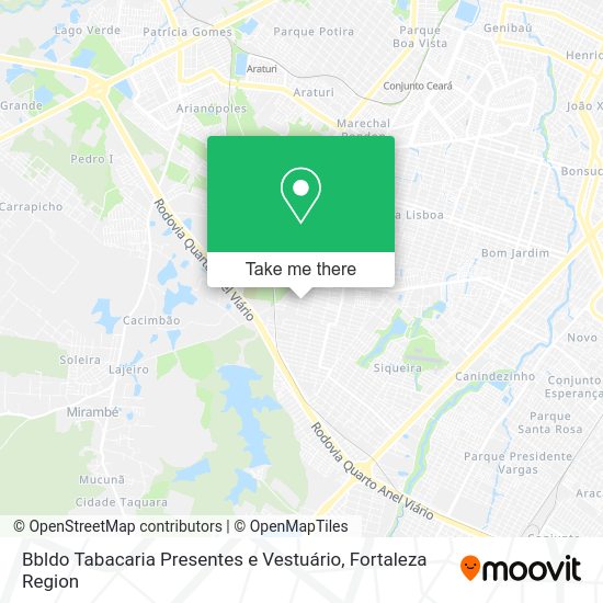 Bbldo Tabacaria Presentes e Vestuário map