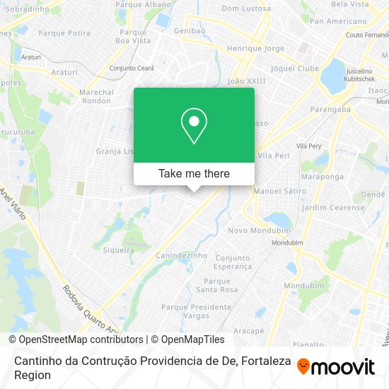 Cantinho da Contrução Providencia de De map