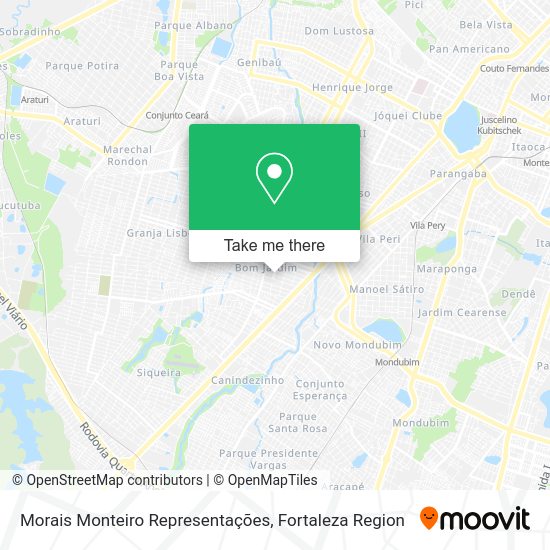 Morais Monteiro Representações map