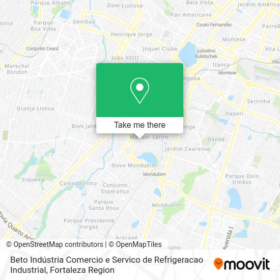 Beto Indústria Comercio e Servico de Refrigeracao Industrial map