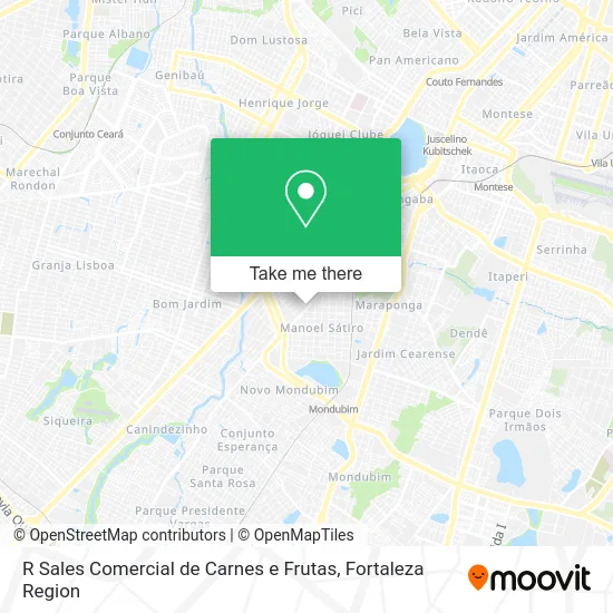 R Sales Comercial de Carnes e Frutas map