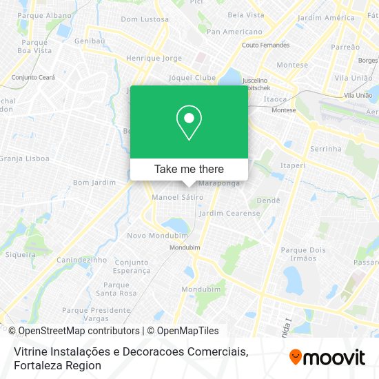 Vitrine Instalações e Decoracoes Comerciais map