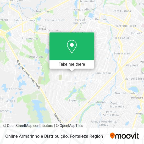 Online Armarinho e Distribuição map