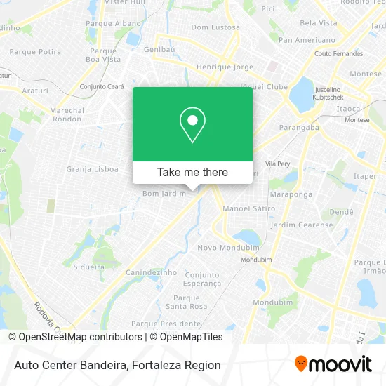 Auto Center Bandeira map