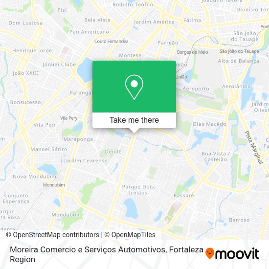 Moreira Comercio e Serviços Automotivos map