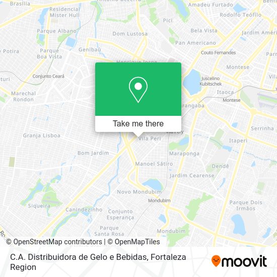 C.A. Distribuidora de Gelo e Bebidas map