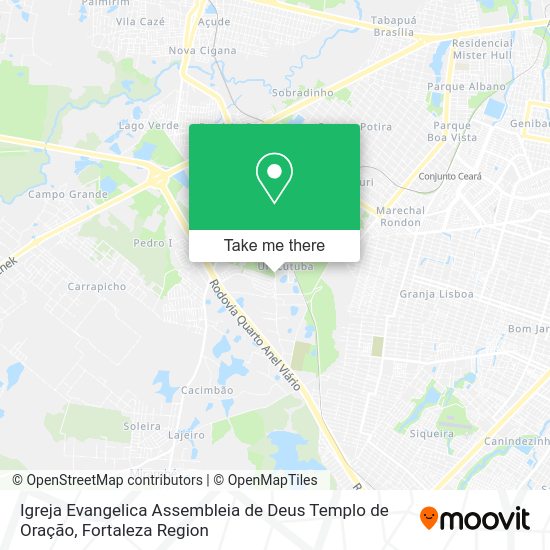 Igreja Evangelica Assembleia de Deus Templo de Oração map