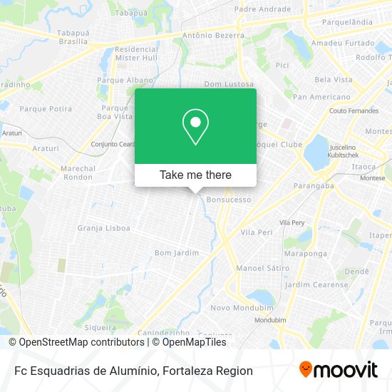 Fc Esquadrias de Alumínio map
