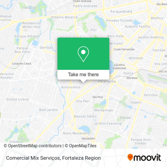 Comercial Mix Serviços map