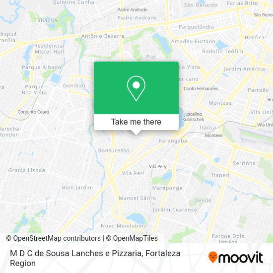 M D C de Sousa Lanches e Pizzaria map