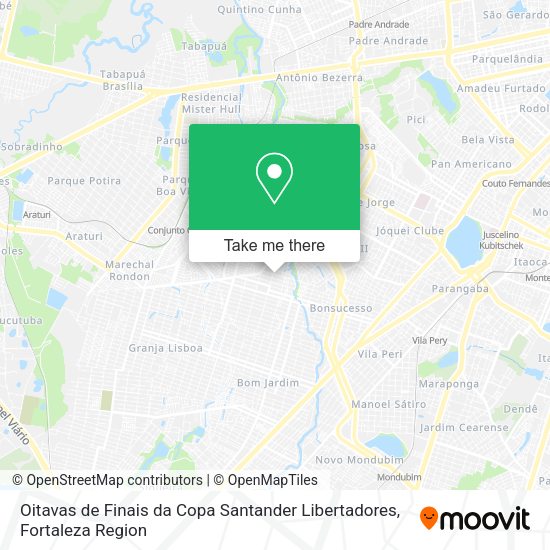 Oitavas de Finais da Copa Santander Libertadores map