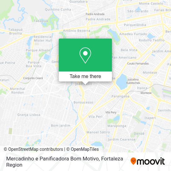 Mercadinho e Panificadora Bom Motivo map