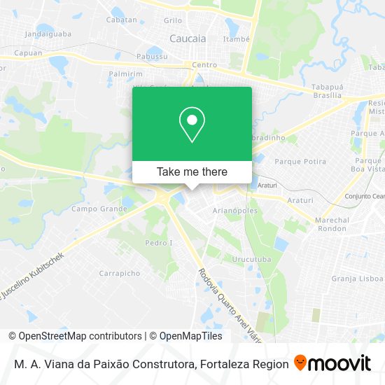 M. A. Viana da Paixão Construtora map