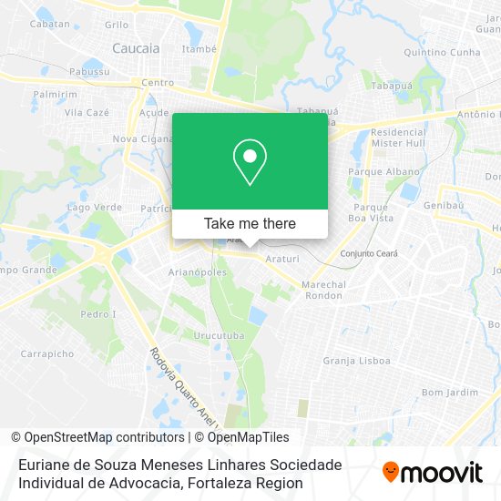 Euriane de Souza Meneses Linhares Sociedade Individual de Advocacia map