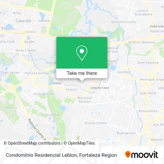 Condomínio Residencial Leblon map