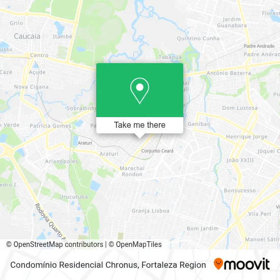 Condomínio Residencial Chronus map