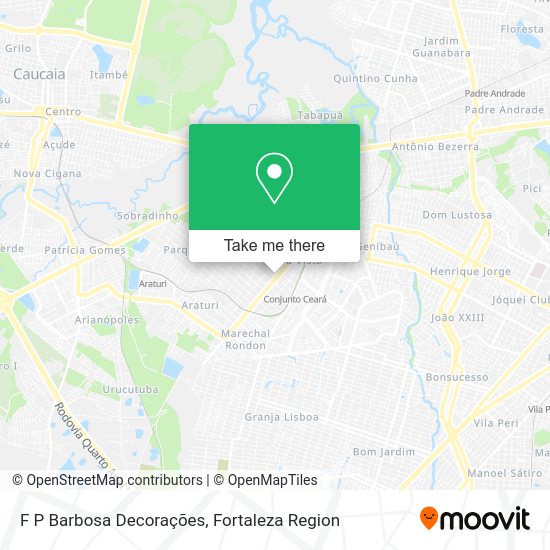 F P Barbosa Decorações map