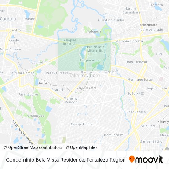 Condomínio Bela Vista Residence map